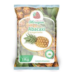 Abacaxi em pedaços congelado pacote 1kg - Frutti Miragem