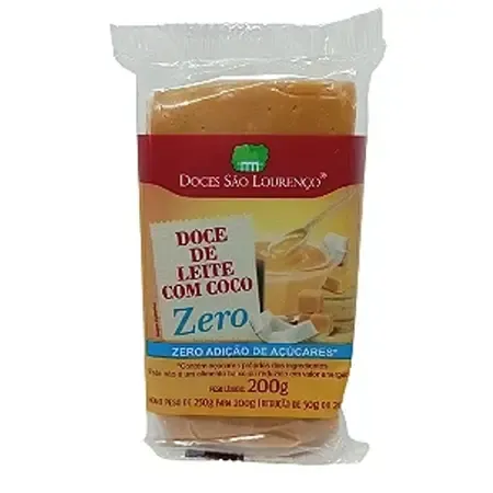 DOCE  LEITE C/COCO ZERO ACUCAR  SAO LOURENCO 200G