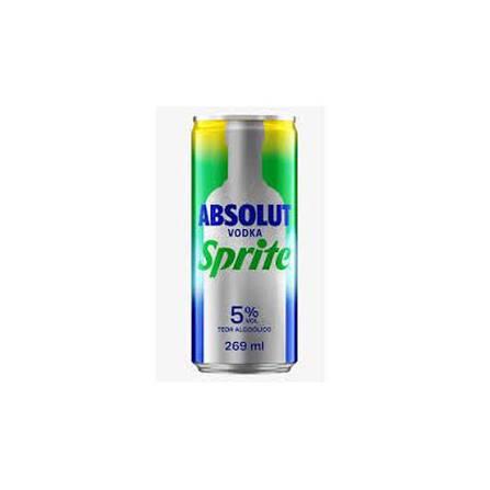 ABSOLUT VODKA SPRITE FRUTAS VERMELHAS LT 269ML