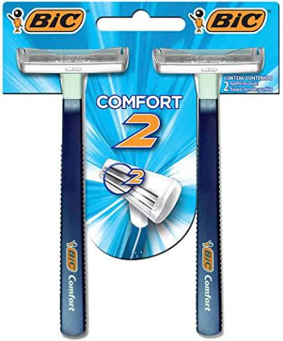 APARELHO BARBEAR BIC COMF2  AZUL 2UND