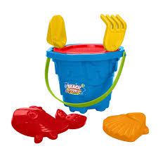 BALDE PRAIA CASTELINHO MINI RED 6PC