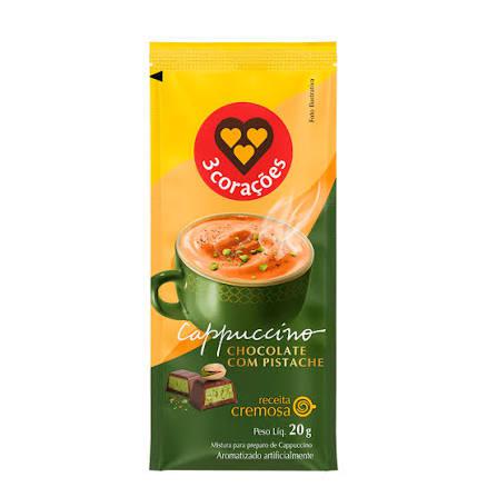 CAPPUCCINO TRES CORACOES SC 20G CHOC PISTACHE