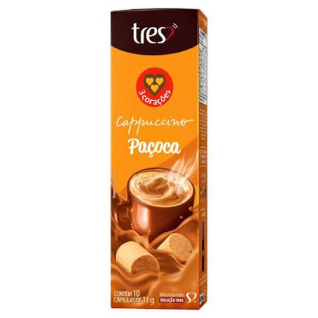CAPSULA CAFE TRES CORACOES 110G 10UN PACOCA