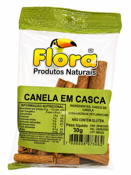 CHA FLORA CANELA CASCA 30G