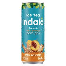 CHA PRETO INDAIA LT 269ML PESSEGO