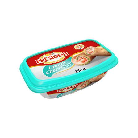 CREAM CHEESE PRESIDENT 150G LIGHT