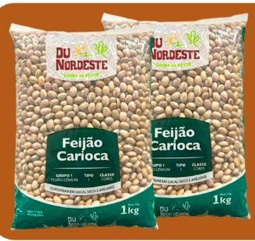 FEIJAO CARIOCA DU NORDESTE 1KG