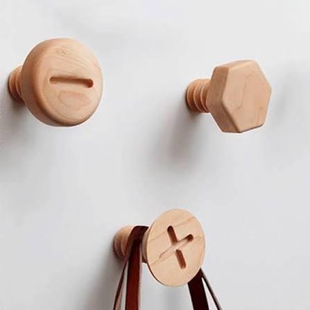 GANCHO WOOD QUAD 3PC