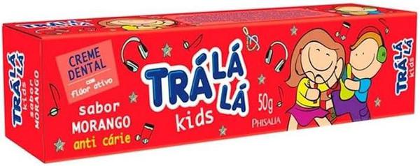 GEL DENTAL TRA LA LA 50G FLUOR MORANGO