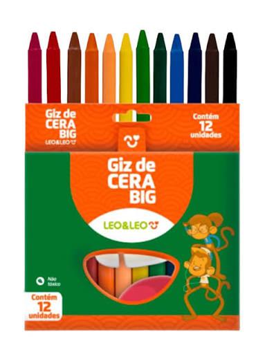 GIZAO CERA 12 CORES RED BIG LEO LEO