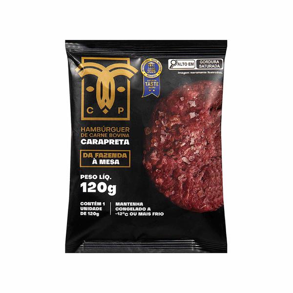 HAMBURGUER CARAPRETA 120G BOV