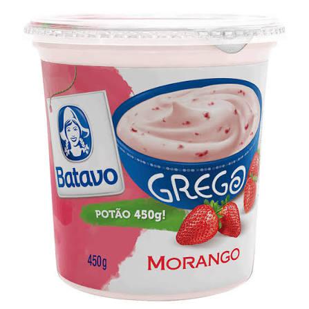 IOG BATAVO GREGO MORANGO 450G