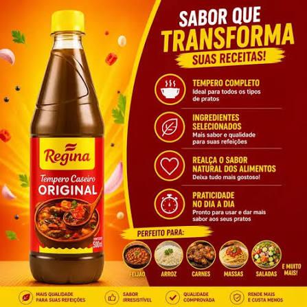 KIT TEMPERO LIQUIDO 500ML 3UN DE CASA