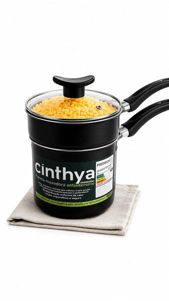 MINI CUSCUZEIRA CINTHYA PRETO