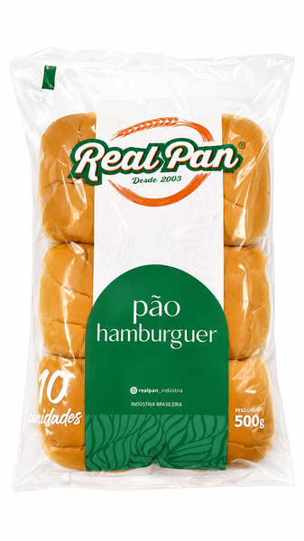 PAO HAMB BRIOCHE 350G REAL PAN