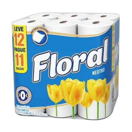 PAPEL HIG FLORAL FD 12X20