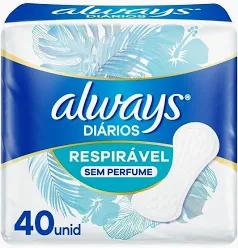 PROTEDOR DIARIO ALWAYS 40UND RESPIRAVEL