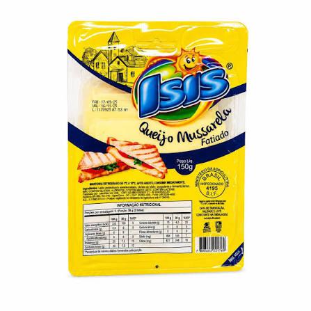 QUEIJO ISIS 300G MUSSARELA FATIADO INTERFOLHADO