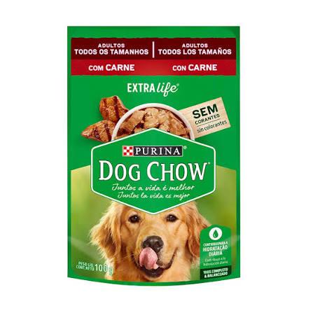 RACAO CAES DOG CHOW SC 100G ADULTO CARNE
