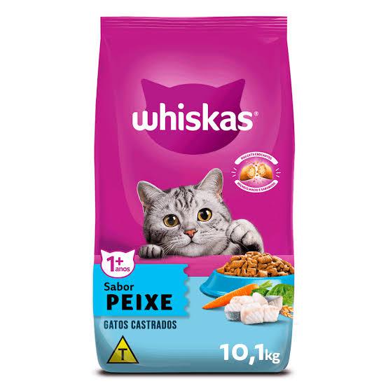 RACAO GATO WHISKAS KG CASTRADOS PEIXE
