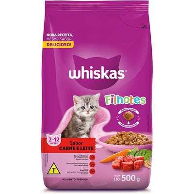 RACAO GATO WHISKAS KG  FILHOTE CARNE E LEITE