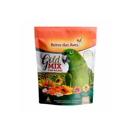 RACAO PAPAGAIO 500G PRA AVES