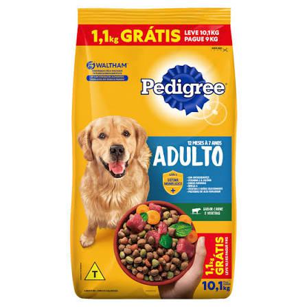 RACAO PEDIGREE 10,1KG ADULTO CARNE L10,1 PAGUE