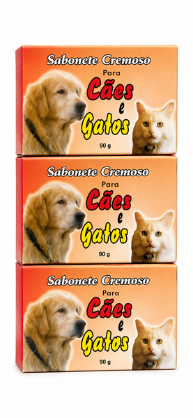 SABONETE WALL CAES E GATOS 90G