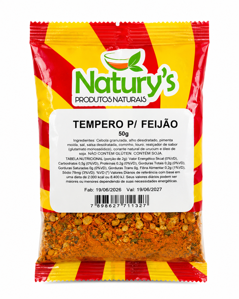 TEMPERO P/ FEIJAO 50G NATURYS
