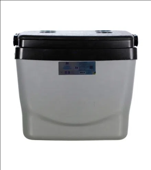 CAIXA TERMICA 32L POLY CINZA/PRETA