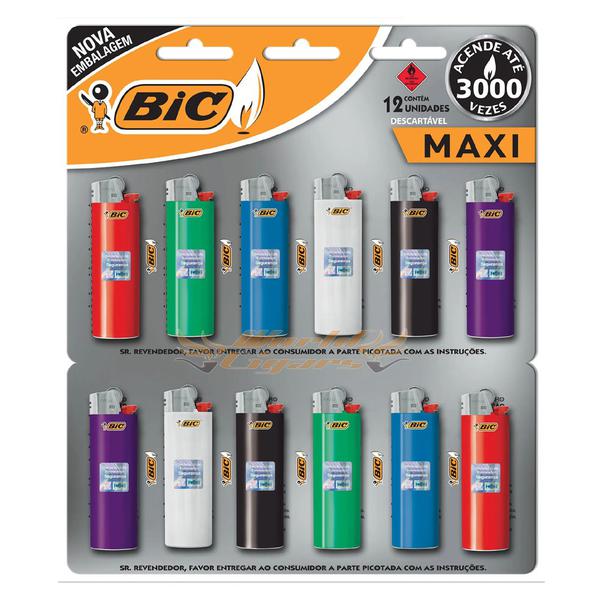 ISQUEIRO BIC MAXI CARTELA C/12
