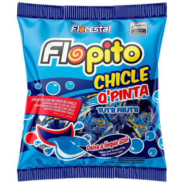 PIRULITO FLOPITO CHICLE Q PINTA C/50