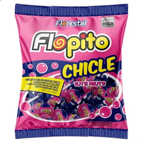 PIRULITO FLOPITO CHICLE TUTTI-FRUTTI C/50