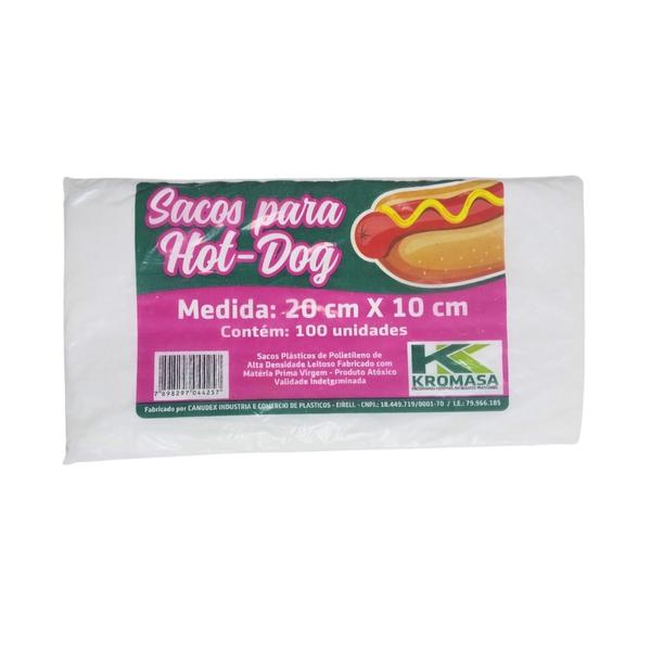 SACO HOT DOG E 20X10 C/100 KROMAZA