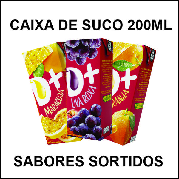 SUCO 200ML SORTIDO CX COM 27 UN