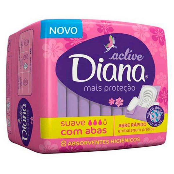 ABSORVENTE DIANA ACTIVE SUAVE C/ABAS