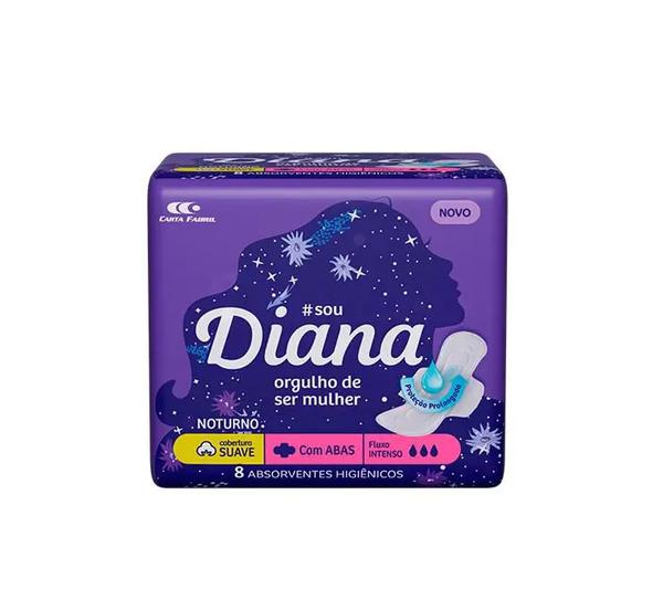ABSORVENTE DIANA NOTURNO SUAVE C/ABAS
