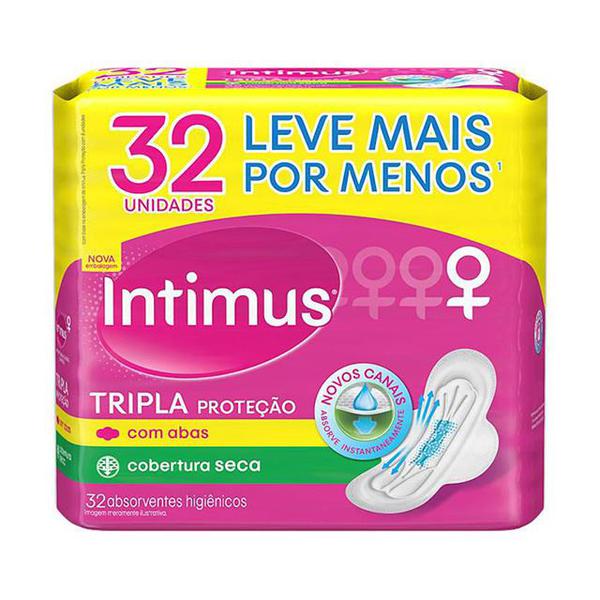 ABSORVENTE INTIMUS GEL NORMAL SECO C/ABAS