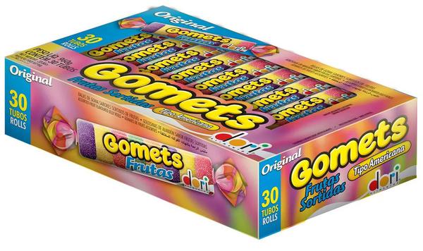 BALA GOMA DORI GOMETS SORT TUBO
