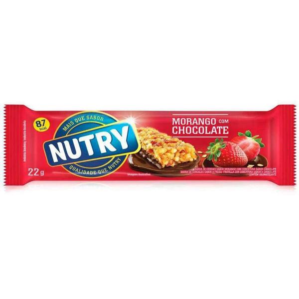 BARRA DE CEREAIS NUTRY MORANGO C/CHOCOLATE
