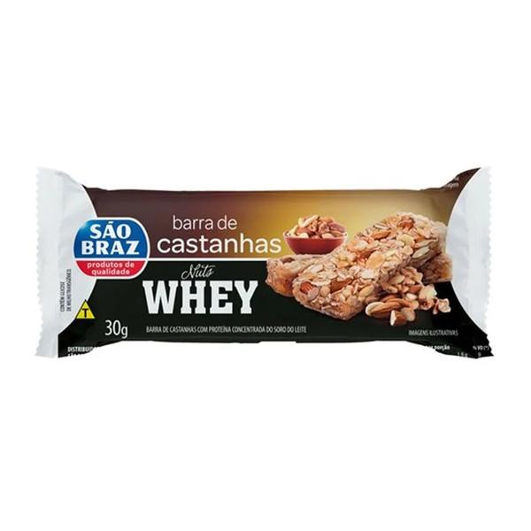 BARRA DE CEREAL SAO BRAZ NUTS C/WHEY
