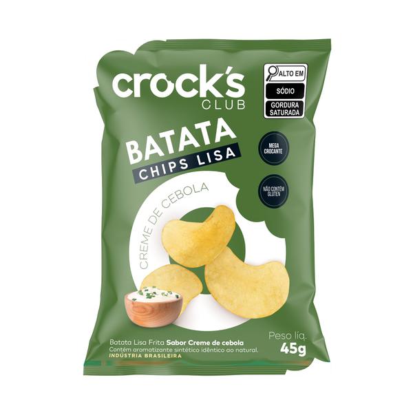 BATATA CHIPS CROCKS CLUB CREME DE CEBOLA
