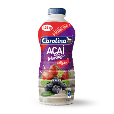 BEBIDA LACTEA CAROLINA ACAI C/MORANGO