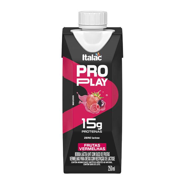 BEBIDA LACTEA ITALAC PRO PLAY FRUTAS VERMELHAS