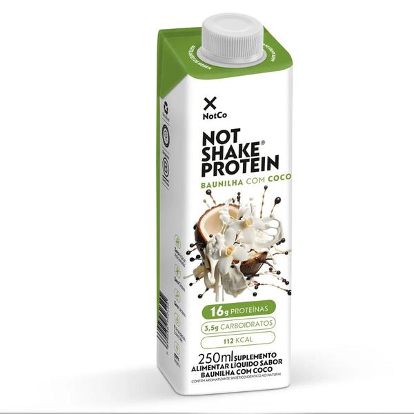 BEBIDA VEGETAL NOT SHAKE PROTEIN BAUNILHA C/COCO