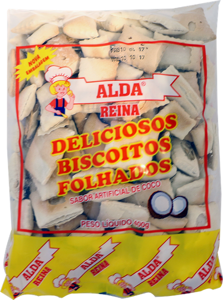 BISCOITO ALDA FOLHADO COCO