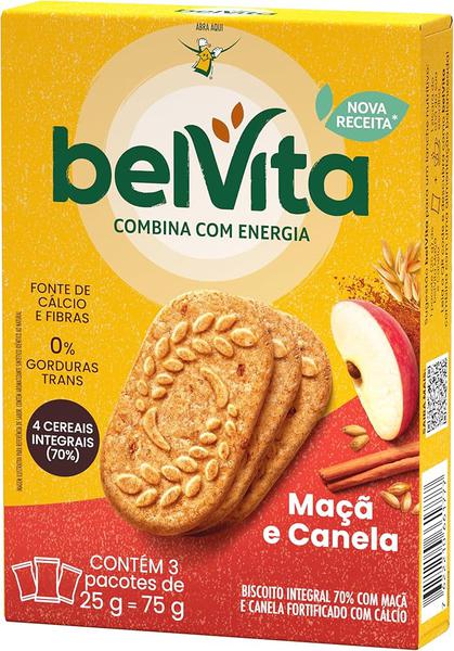 BISCOITO INTEGRAL BELVITA MACA/CANELA