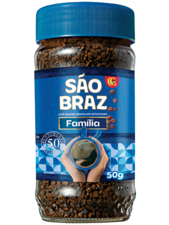 CAFE SOLÚVEL SAO BRAZ GRANULADO VIDRO