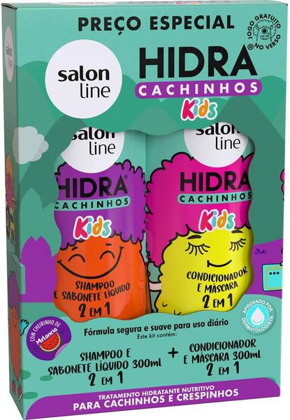 KIT SHAMPOO+CONDIONADOR HIDRA SALON LINE CACHINHOS KIDS