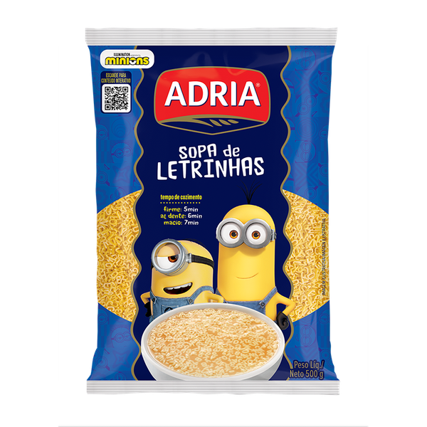 MACARRÃO SOPA DE LETRAS ADRIA